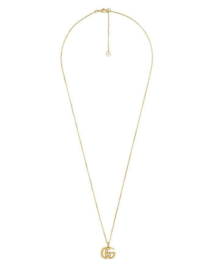 商品Gucci|18K Yellow Gold Running G Pendant Necklace, 25.5",价格¥20320,第1张图片详细描述