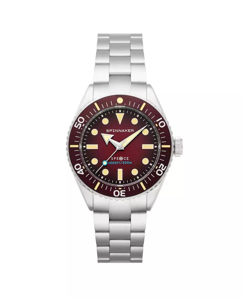 商品Spinnaker|Men's Spence 300 Automatic Solid Stainless Steel Bracelet Watch,价格¥4837,第1张图片