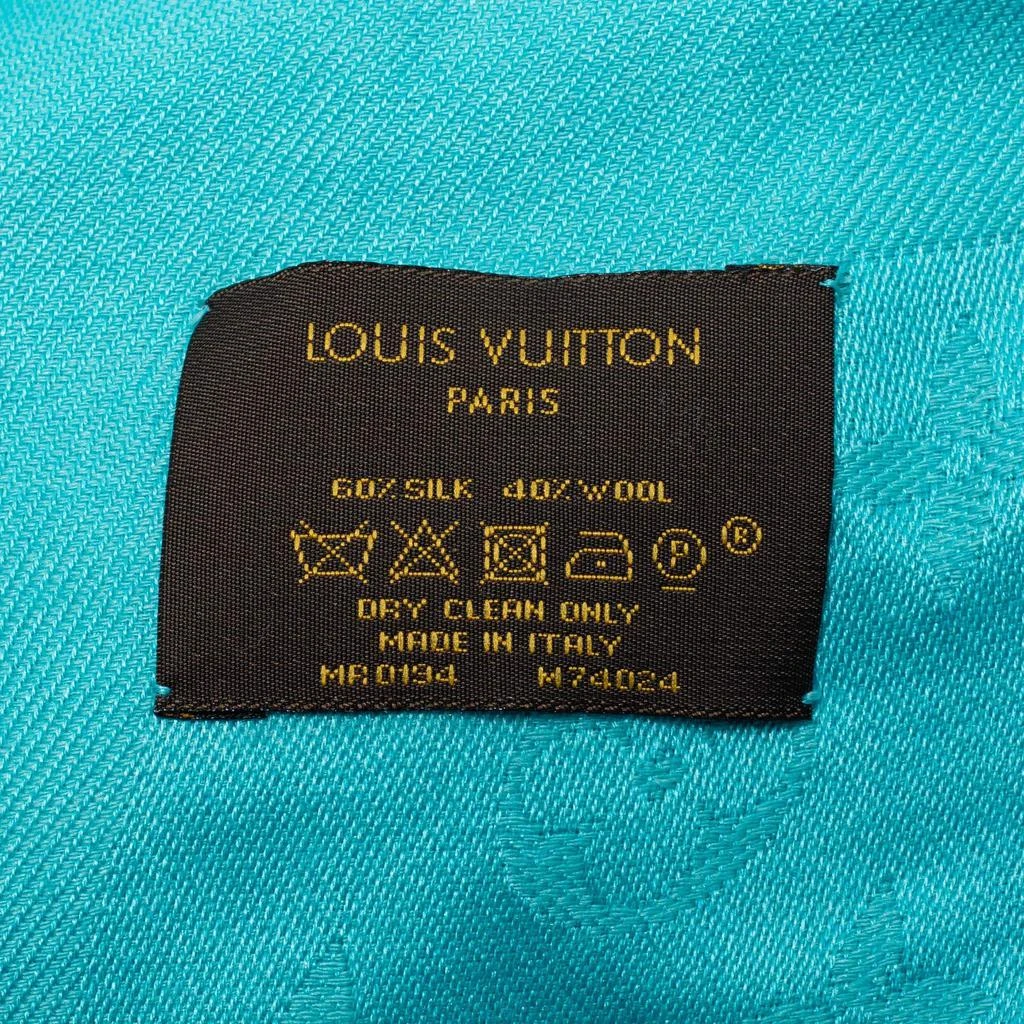 Louis Vuitton Sky Blue Silk Classic Monogram Shawl 商品