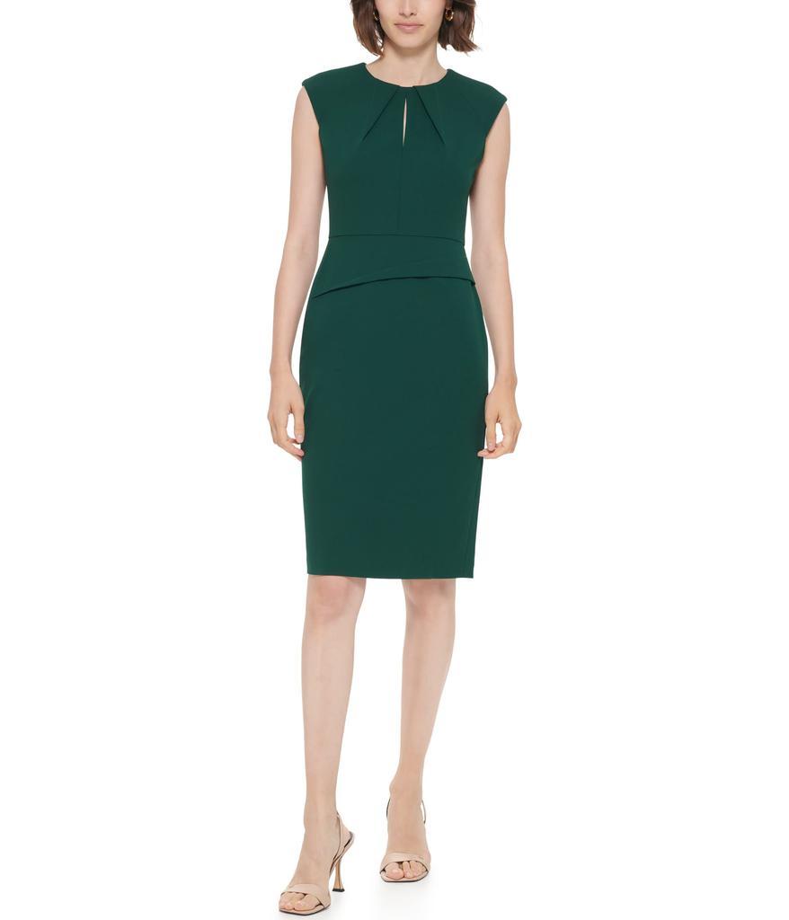 商品Calvin Klein|Sleeveless Sheath Dress with Seam Detail,价格¥518,第1张图片