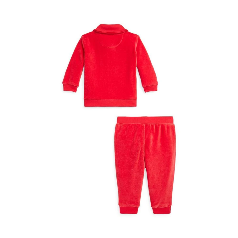 商品Ralph Lauren|Baby Boys Velour Pullover and Pants, 2 Piece Set,价格¥447,第2张图片详细描述