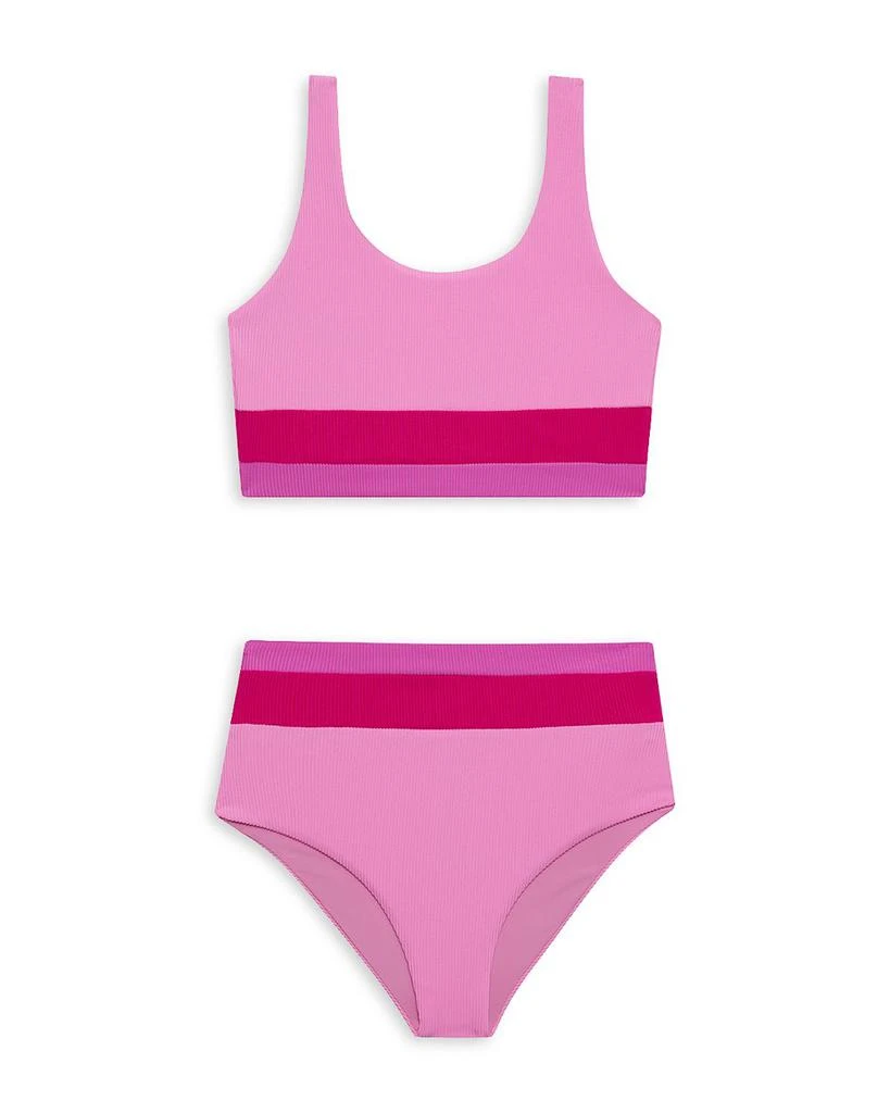 商品Beach Riot|Girls' Little Mackenzie Heidi Two Piece Swimsuit - Little Kid, Big Kid,价格¥574,第1张图片