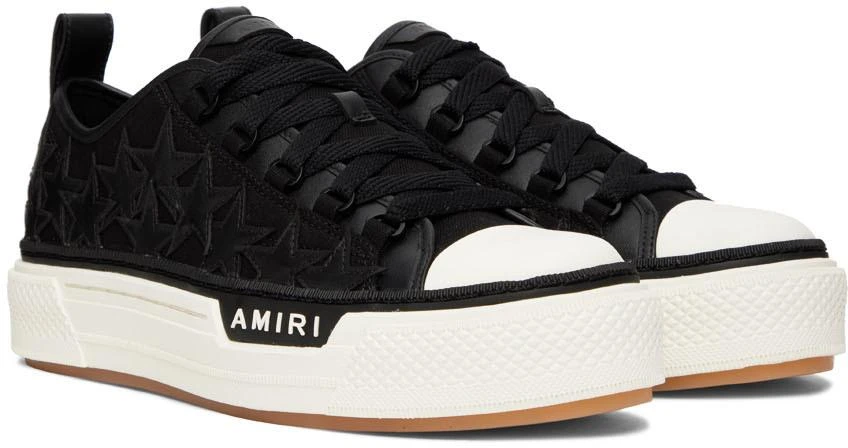 商品AMIRI|Black Stars Court Low-Top Sneakers,价格¥3233,第4张图片详细描述