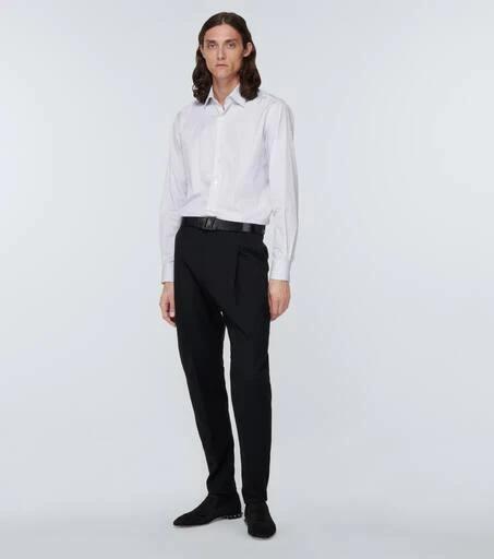 商品Christian Louboutin|Marquees绒面革铆钉乐福鞋,价格¥8968,第2张图片详细描述
