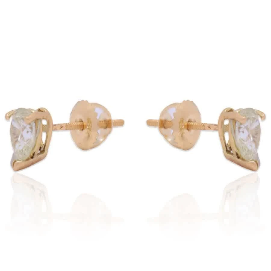 商品Tresorra|18K Yellow Gold Diamond Stud Earrings,价格¥10125,第2张图片详细描述