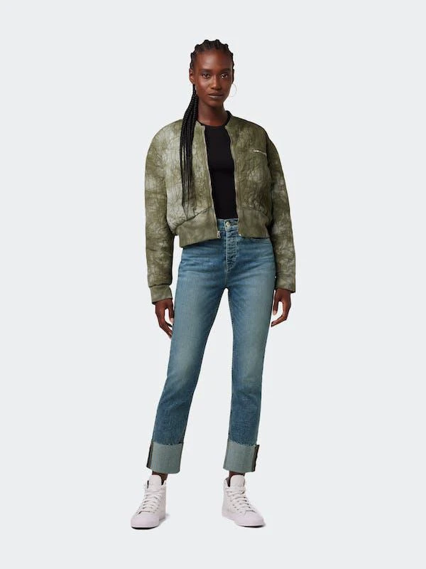 商品Hudson|Holly High-Rise Straight Ankle Jean Mineral Blue,价格¥1624,第1张图片