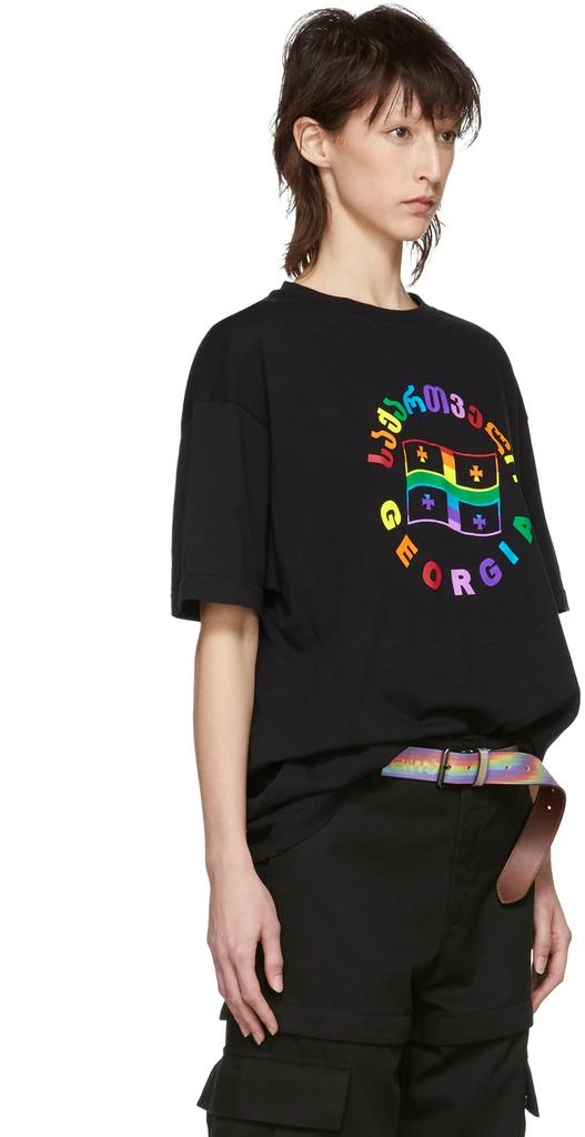 商品Vetements|Black Rainbow Flag T-Shirt,价格¥907,第2张图片详细描述