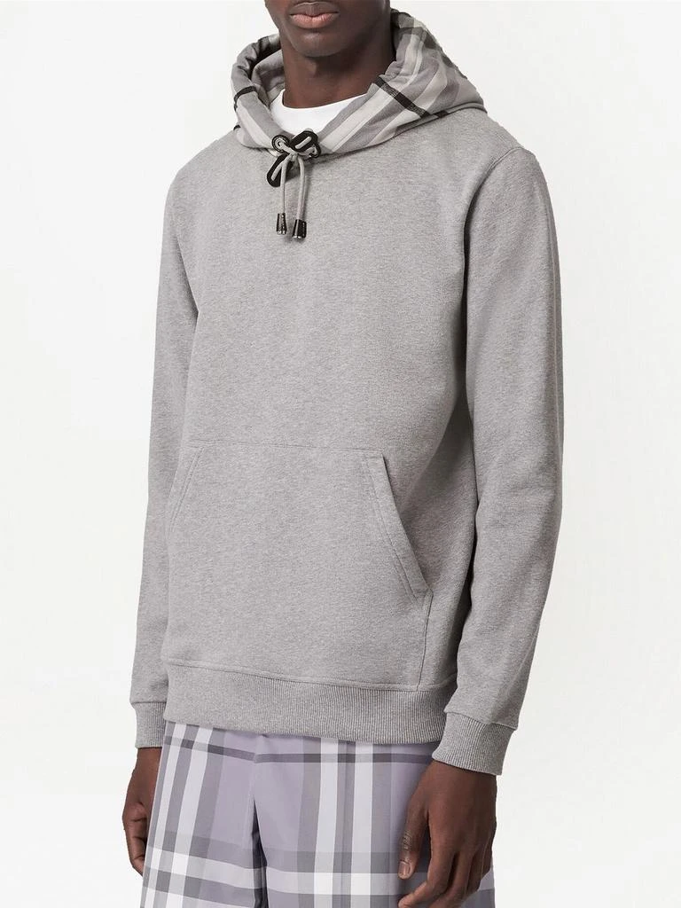 商品Burberry|BURBERRY - Check Motif Hood Cotton Sweatshirt,价格¥6443,第5张图片详细描述