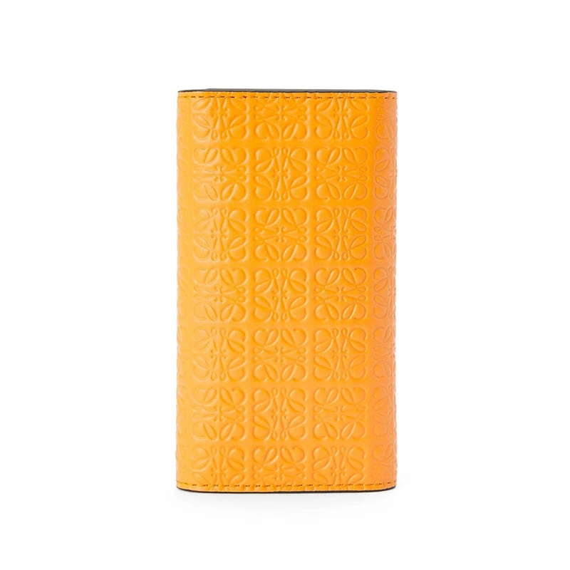 LOEWE/罗意威 22新款Repeat新款 女士橘色徽标压花小牛皮双折钥匙包C499K92X01-9130 商品