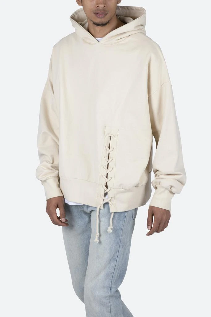 商品MNML|Laced Hoodie - Off White,价格¥243,第2张图片详细描述