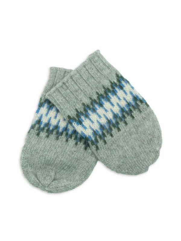 商品Portolano|Baby's Zigzag Woven Cashmere Mittens,价格¥450,第1张图片详细描述