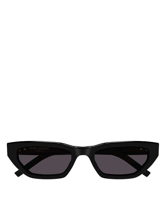 商品Yves Saint Laurent|SL M126 Monogram Hinge Rectangular Sunglasses, 54mm,价格¥3578,第2张图片详细描述