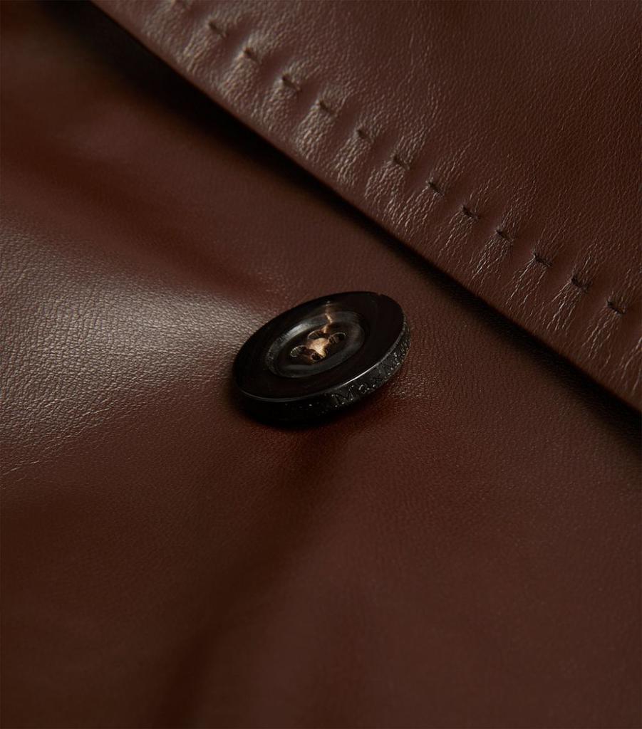 Leather Trench Coat商品第5张图片规格展示
