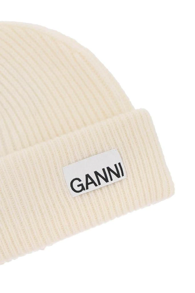 商品Ganni|Beanie hat with logo label,价格¥350,第3张图片详细描述