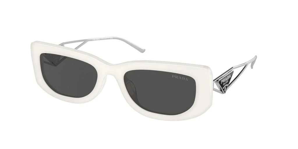 商品Prada|Prada Dark Gray Rectangular Ladies Sunglasses PR 14YS 1425S0 53,价格¥1502,第1张图片