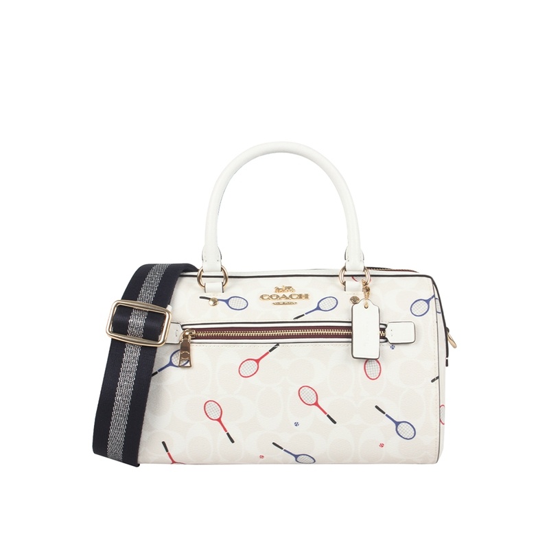 商品[国内直发] Coach|COACH 奥莱款女士PVC配皮单肩斜挎手提包 C8285IMCAH,价格¥1349,第1张图片