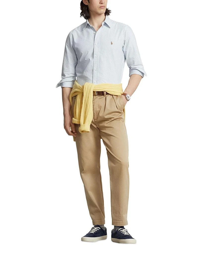 Classic Fit Long Sleeve Striped Cotton Oxford Button Down Shirt 商品