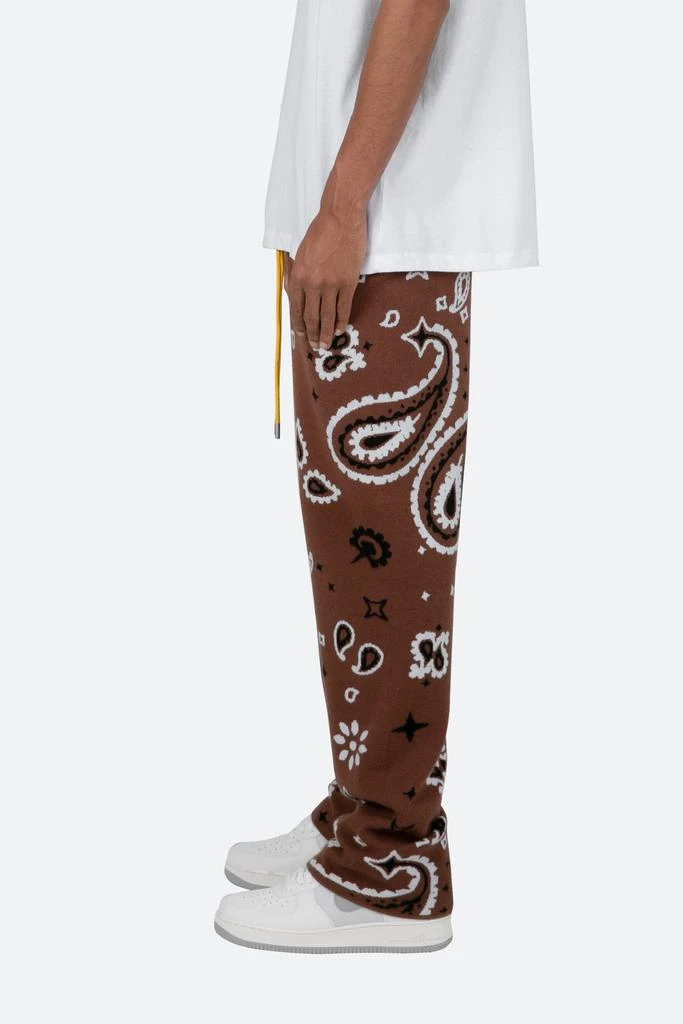 商品MNML|Paisley Knit Sweatpants - Brown,价格¥286,第3张图片详细描述