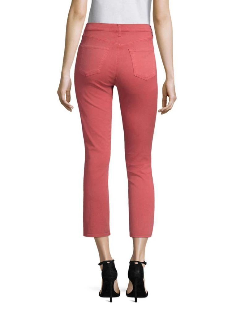 商品J Brand|Ruby High-Rise Crop Twill Skinny Jeans,价格¥551,第2张图片详细描述