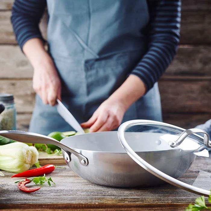 商品Greenpan|Venice Pro 12" Ceramic Nonstick Covered Wok,价格¥1112,第2张图片详细描述