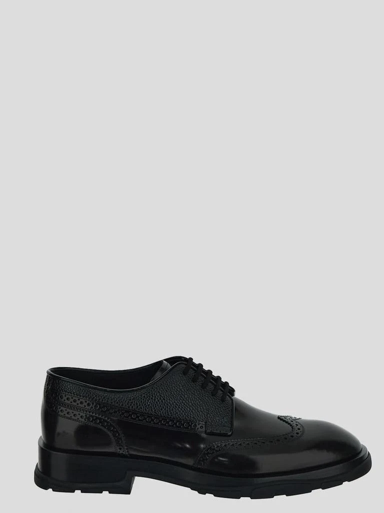 商品Alexander McQueen|Alexander Mcqueen Textured Derby Shoes,价格¥9238,第1张图片