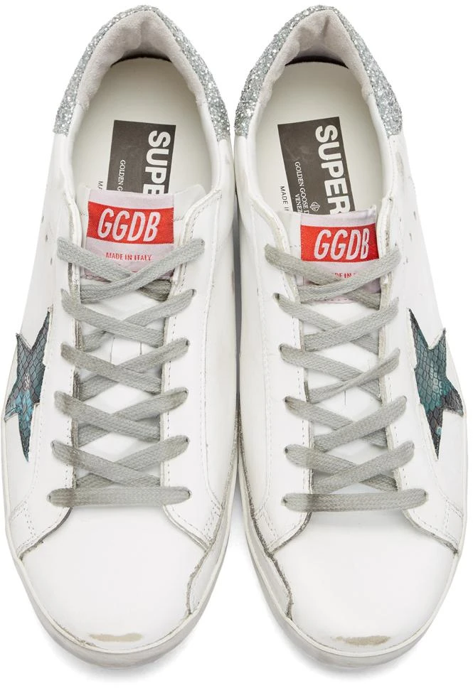 商品Golden Goose|White Snake Superstar Sneakers,价格¥4705,第5张图片详细描述