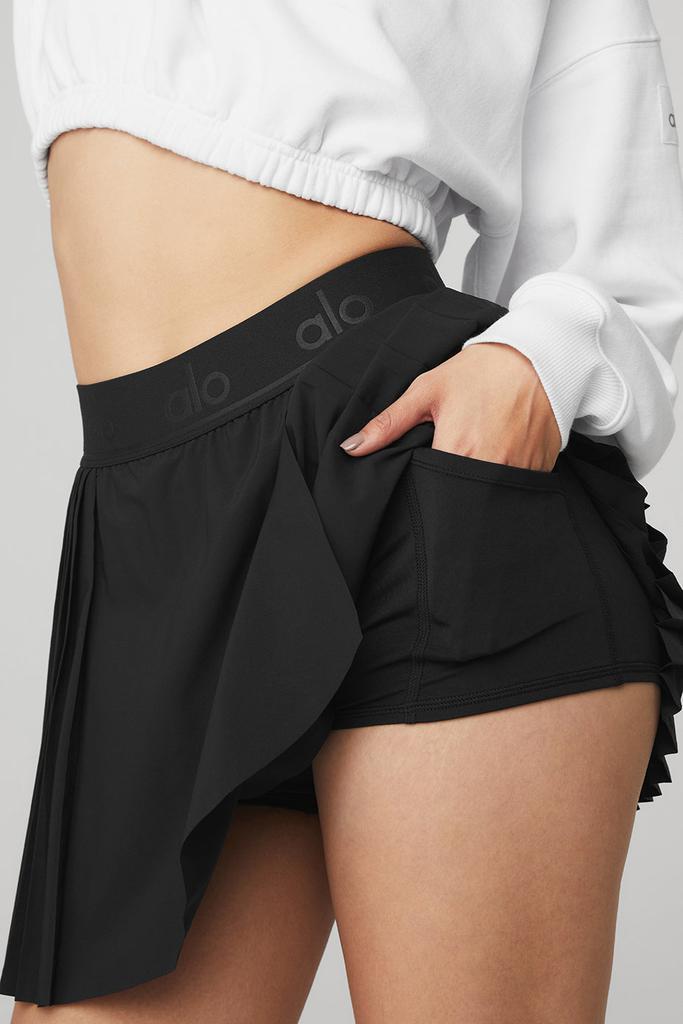 商品Alo|Aces Tennis Skirt - Black,价格¥328-¥380,第7张图片详细描述