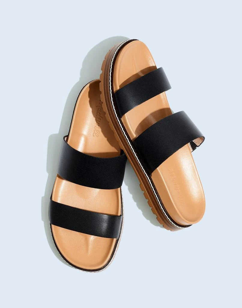 商品Madewell|The Charley Double-Strap Slide Sandal,价格¥637,第1张图片