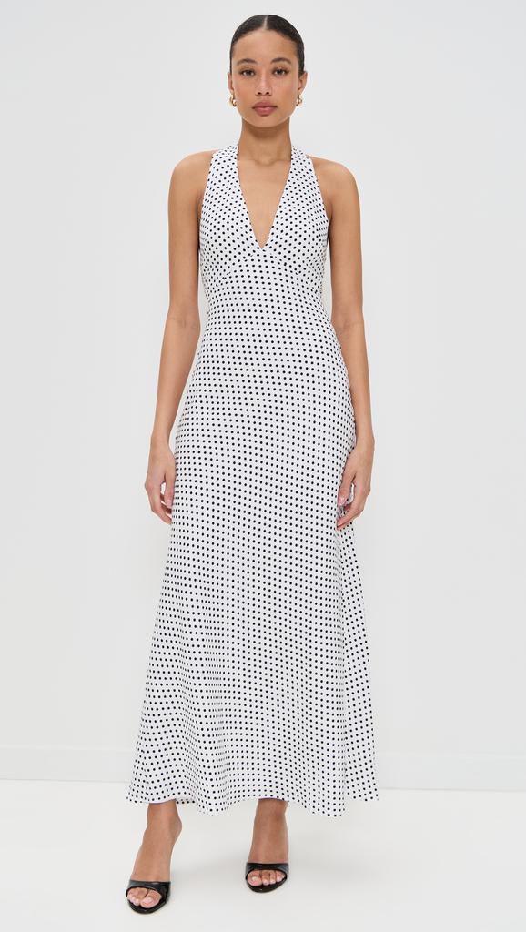 reformation delilah linen dress Reformation Delilah Linen Halterneck Maxi Dress