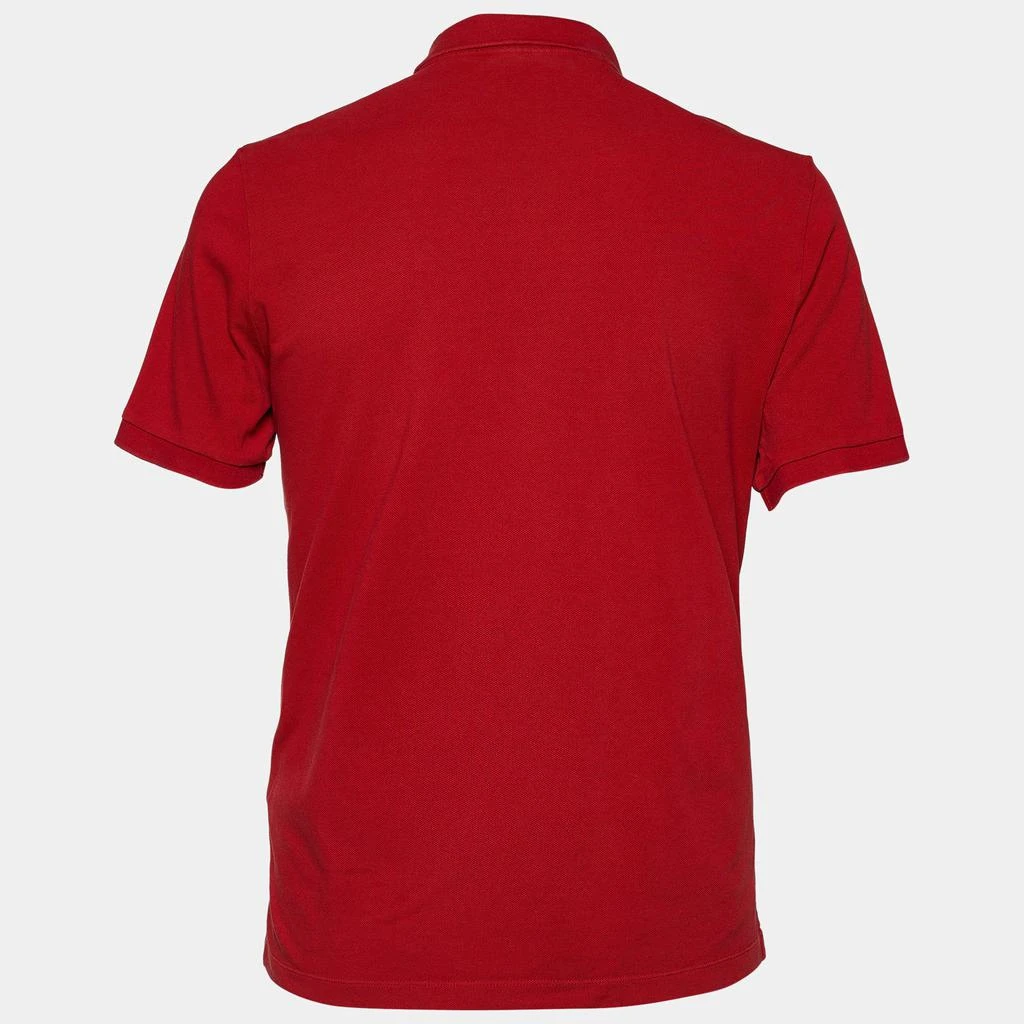 商品[二手商品] Burberry|Burberry Red Cotton Pique Short Sleeve Polo T-Shirt XL ,价格¥1256,第2张图片详细描述