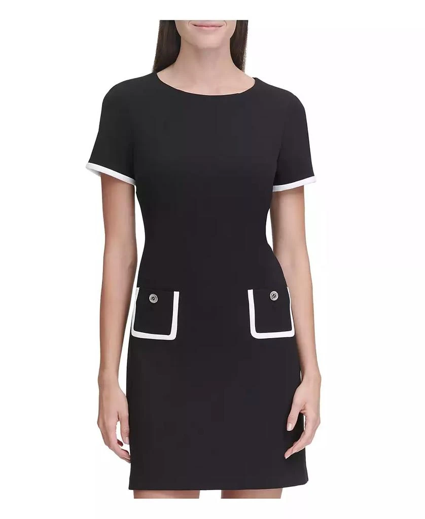 商品Tommy Hilfiger|Women's Colorblocked Pocket Sheath Dress,价格¥742,第3张图片详细描述