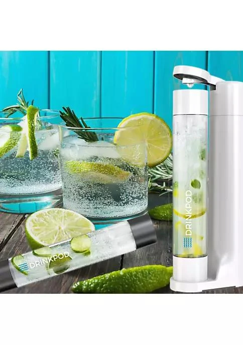 商品Drinkpod|Fizzpod One Touch Sparking Soda Maker Machine With 3 Bottles  Black,价格¥632,第5张图片详细描述