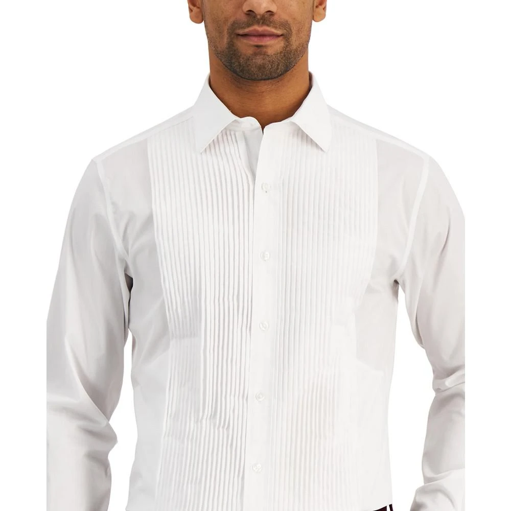 商品Alfani|Men's Slim Fit Pleated Panel Formal Shirt, Created for Macy's,价格¥458,第3张图片详细描述