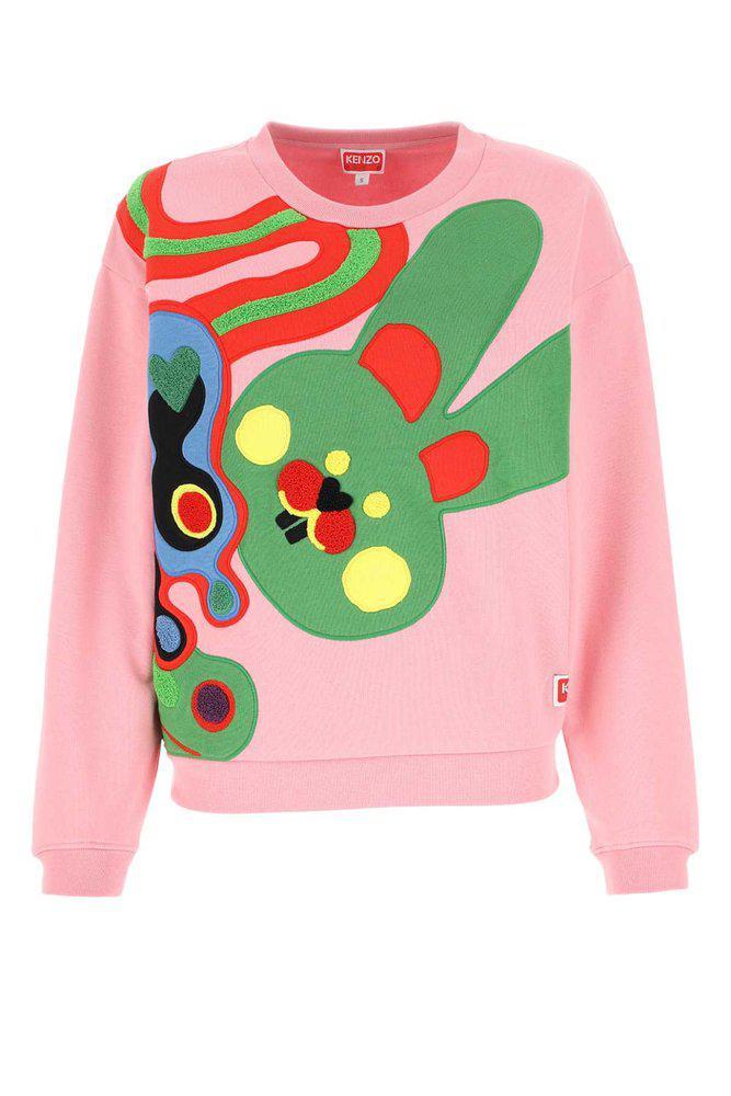 商品Kenzo|Kenzo Motif Embroidered Crewneck Sweatshirt,价格¥3006,第1张图片
