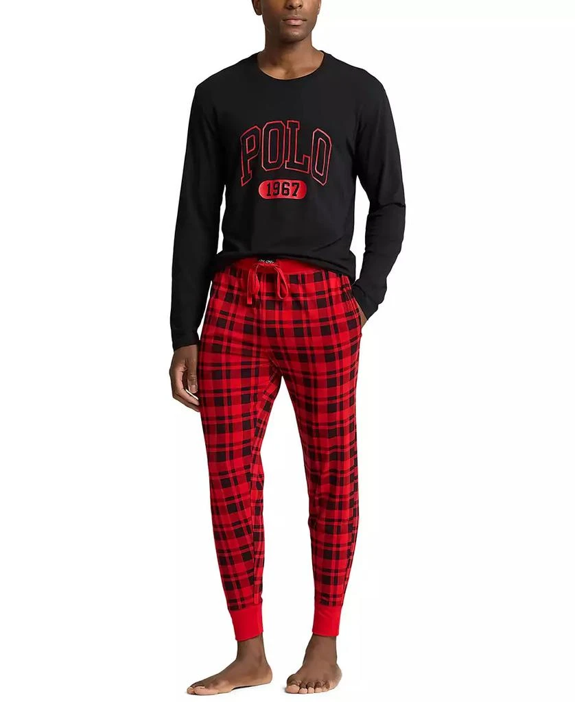 商品Ralph Lauren|Men's 2-Pc. Crewneck Jogger Pajamas Set,价格¥597,第1张图片