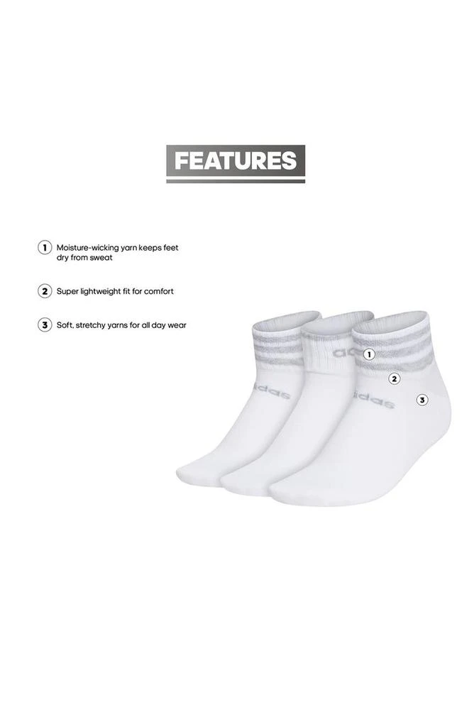 商品Adidas|3-Stripe Ankle Socks - Pack of 3,价格¥50,第2张图片详细描述