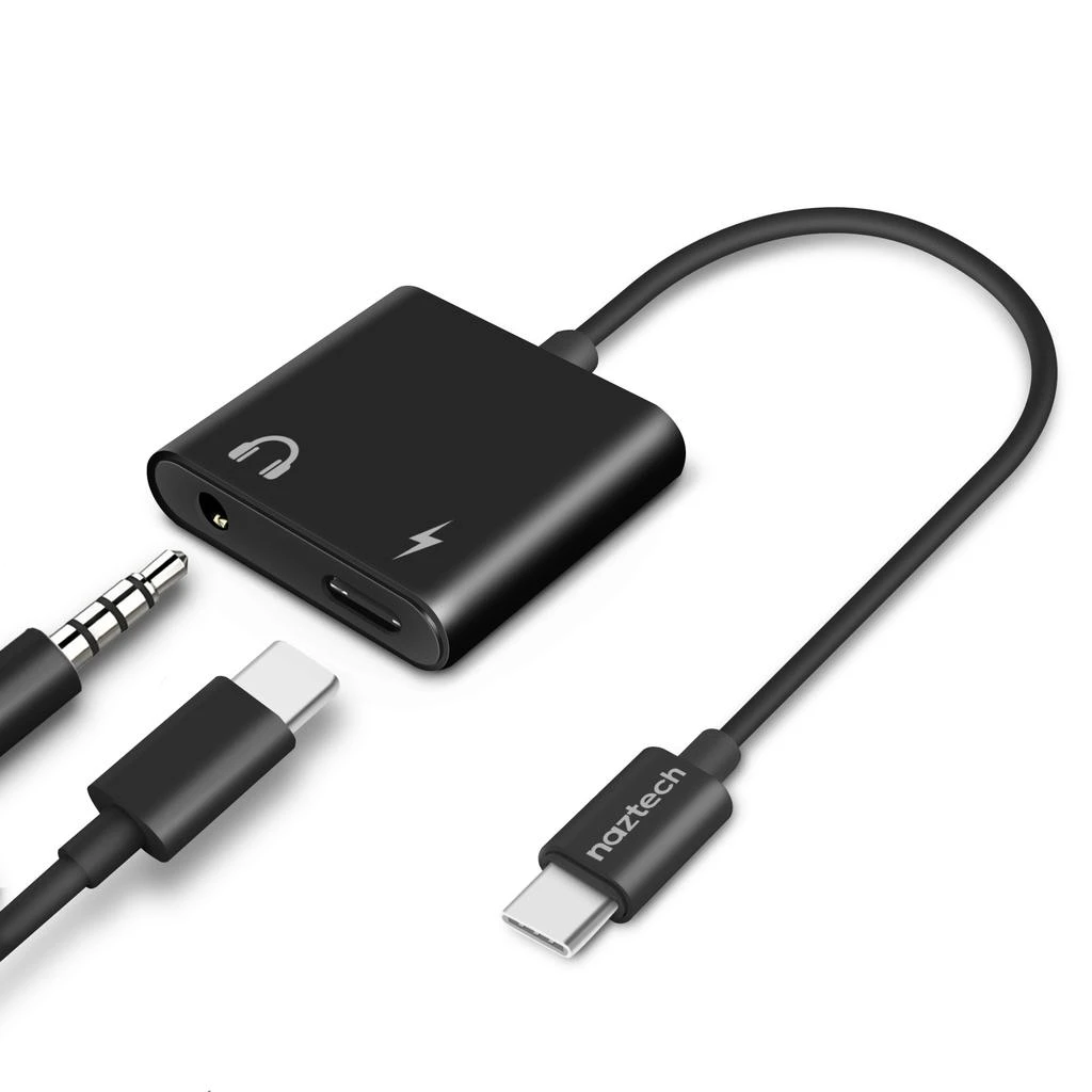 商品Naztech|USB-C & 3.5mm Audio + Charge Adapter,价格¥199,第1张图片