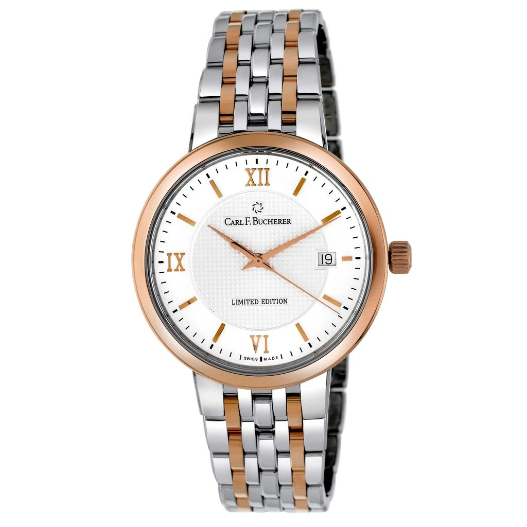 商品Carl F. Bucherer|Carl F. Bucherer Adamavi AutoDate  18K Rose Gold & Stainless Steel Limited Edition Automatic Men's Watch 00.10314.07.15.98,价格¥18211,第1张图片