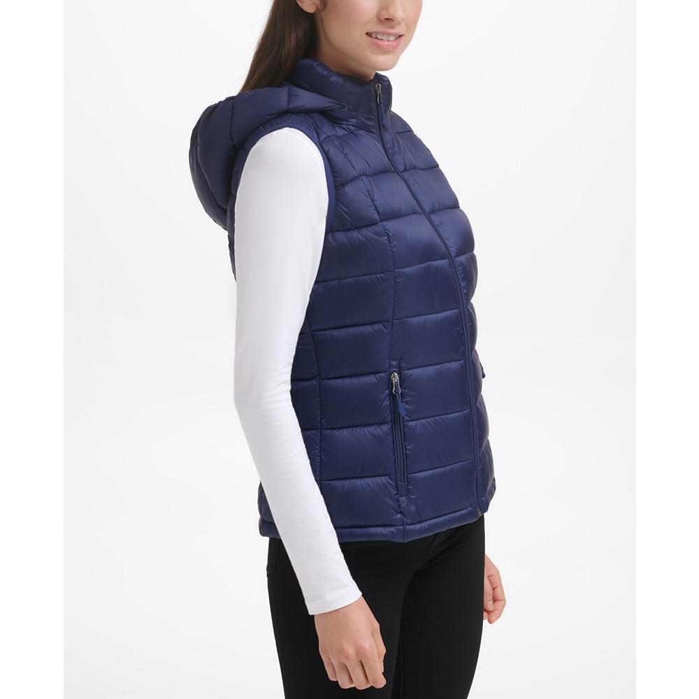 Women's Packable Hooded Down Puffer Vest, Created for Macy's商品第4张图片规格展示