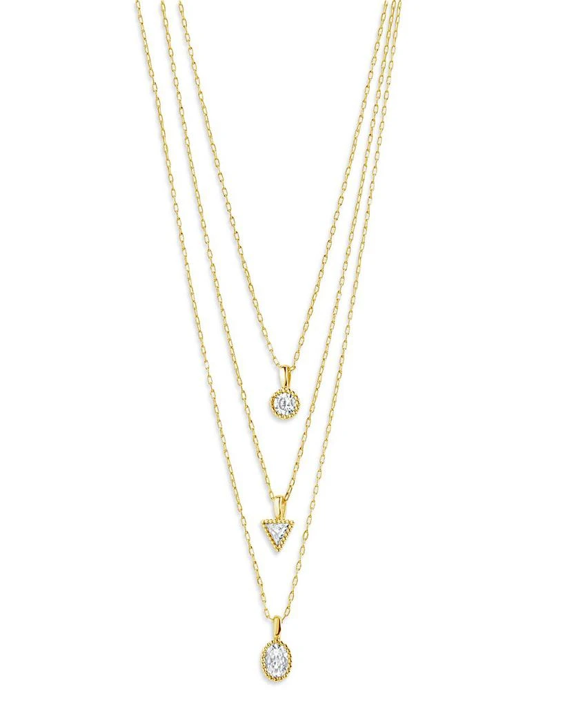 商品Sterling Forever|Julie Layered Pendant Necklace, 18-20",价格¥525,第1张图片
