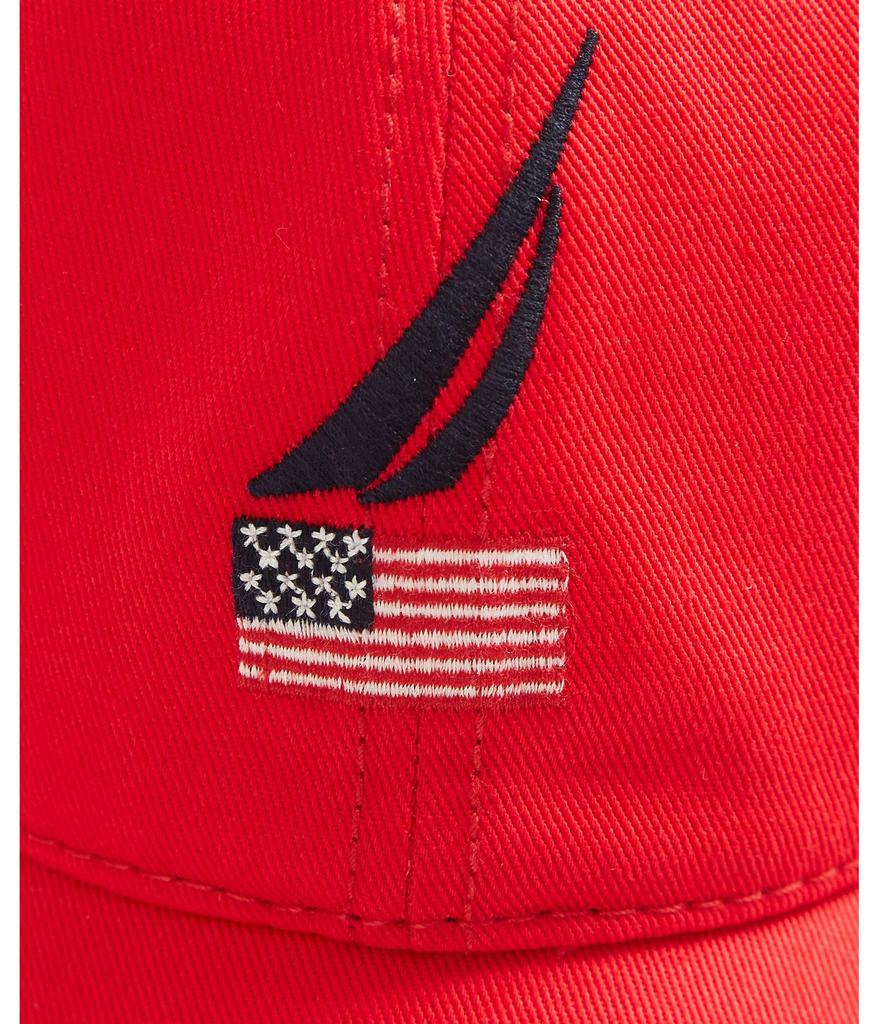 Men's American Flag Logo 6 Panel Baseball Cap商品第2张图片规格展示