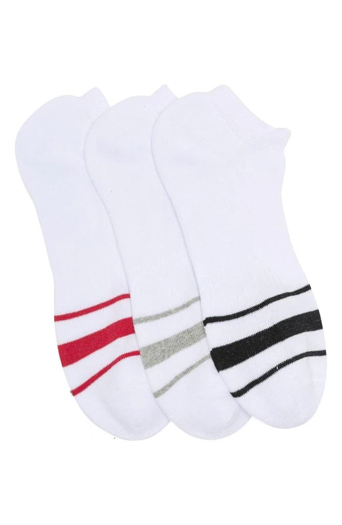 商品Lorenzo Uomo|Retro Stripe Ankle Socks - Pack of 3,价格¥57,第1张图片