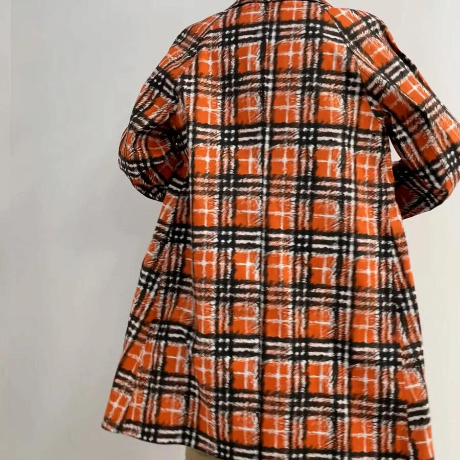 商品Burberry|Ladies Scribble Check Bonded Cotton Car Coat,价格¥2868,第1张图片