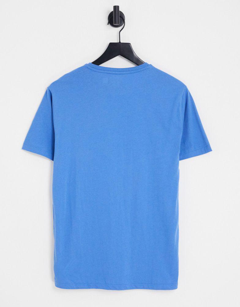 商品Ralph Lauren|Polo Ralph Lauren icon central logo t-shirt in mid blue,价格¥567,第5张图片详细描述