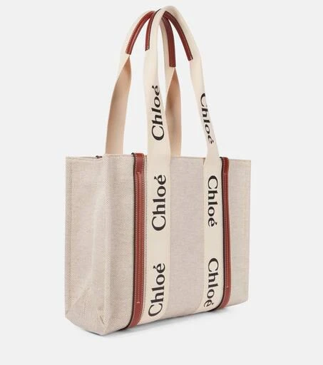 商品Chloé|Woody Medium canvas tote,价格¥9999,第4张图片详细描述