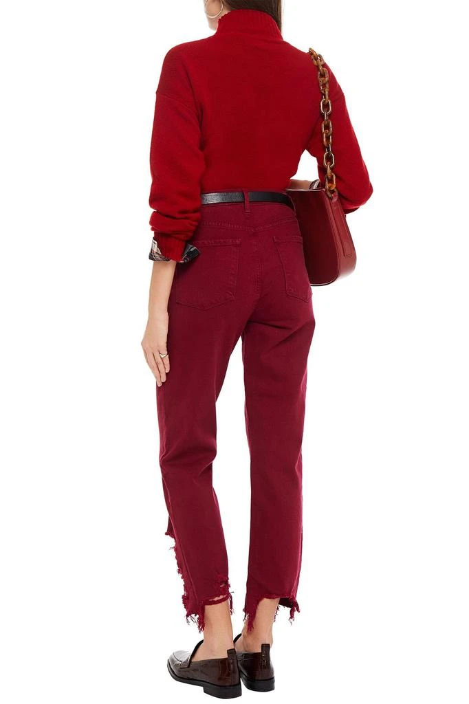 商品J Brand|Jules cropped distressed high-rise straight-leg jeans,价格¥430,第1张图片