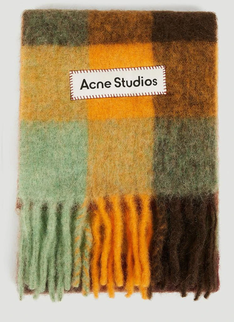 商品Acne Studios|Fringed Check Scarf,价格¥1509,第1张图片