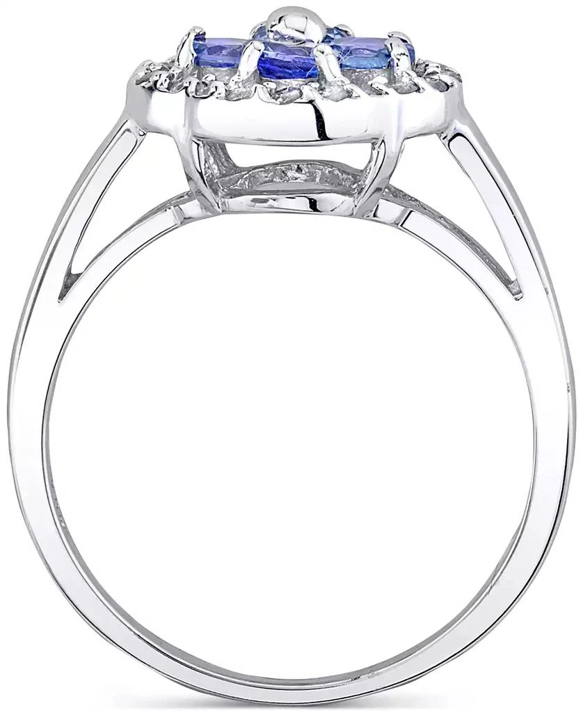 商品Macy's|Tanzanite (1 ct. t.w.) & Diamond (1/5 ct. t.w.) Ring in 14k White Gold,价格¥3156,第2张图片详细描述