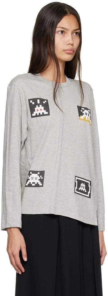 商品Comme des Garcons|Gray Invader Edition E-3 Long Sleeve T-Shirt,价格¥444,第2张图片详细描述