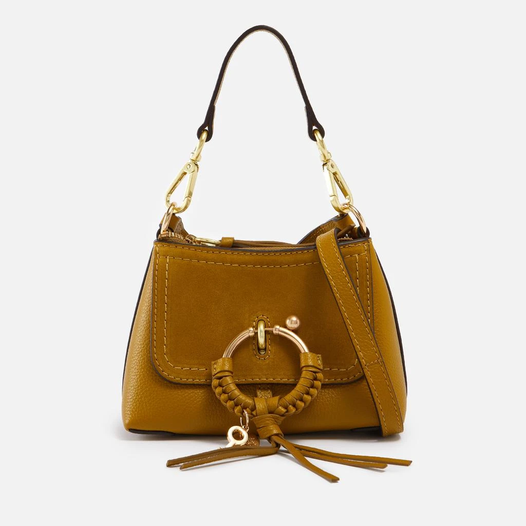 商品See by Chloé|See By Chloé Mini Joan Suede and Leather Bag,价格¥1601,第1张图片